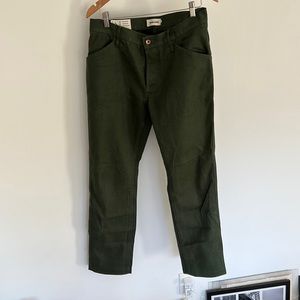 Taylor Stitch Camp Pant in Dark Olive Boss Duck